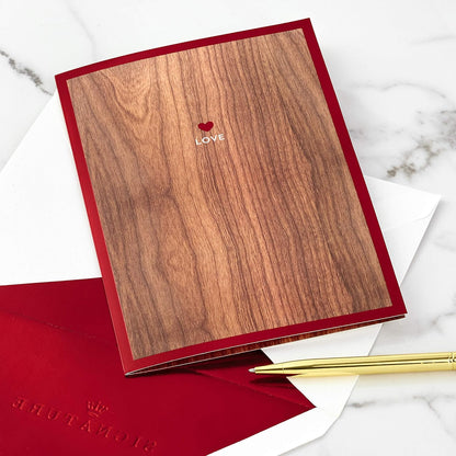 Hallmark Signature Paper Wonder Wood Pop Up Anniversary Card, Romantic Birthday Card, Love Card (Love You)