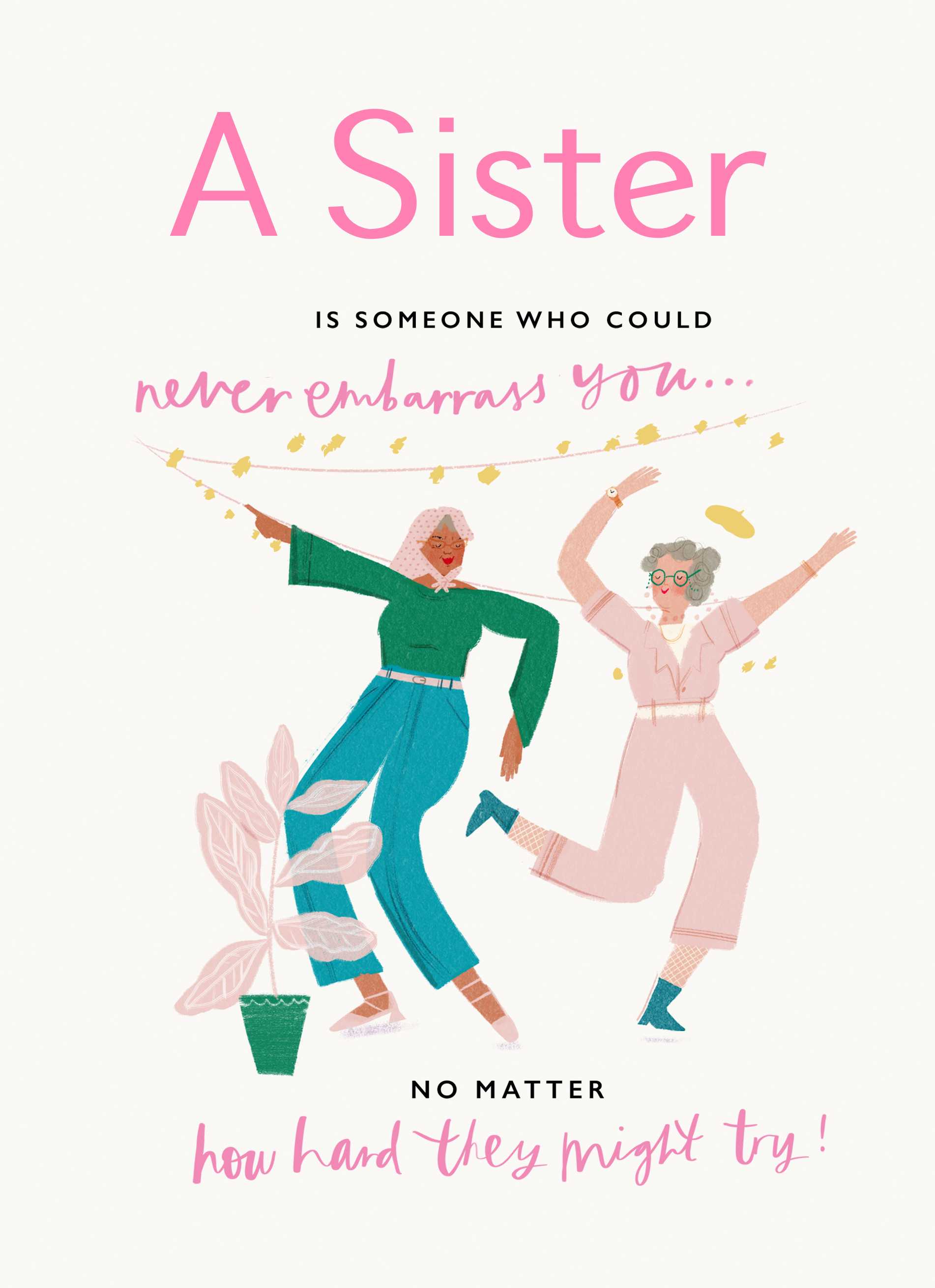 Sister Party Dancing Illustration Contemporary