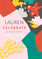 Contemporary Birthday Editable Abstract Pattern