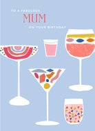 Mum Wine Cocktail Glasses Pattern