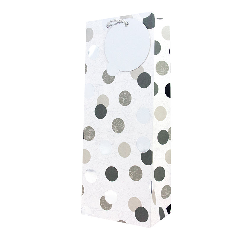 Hallmark Bottle Bag - Silver Spots