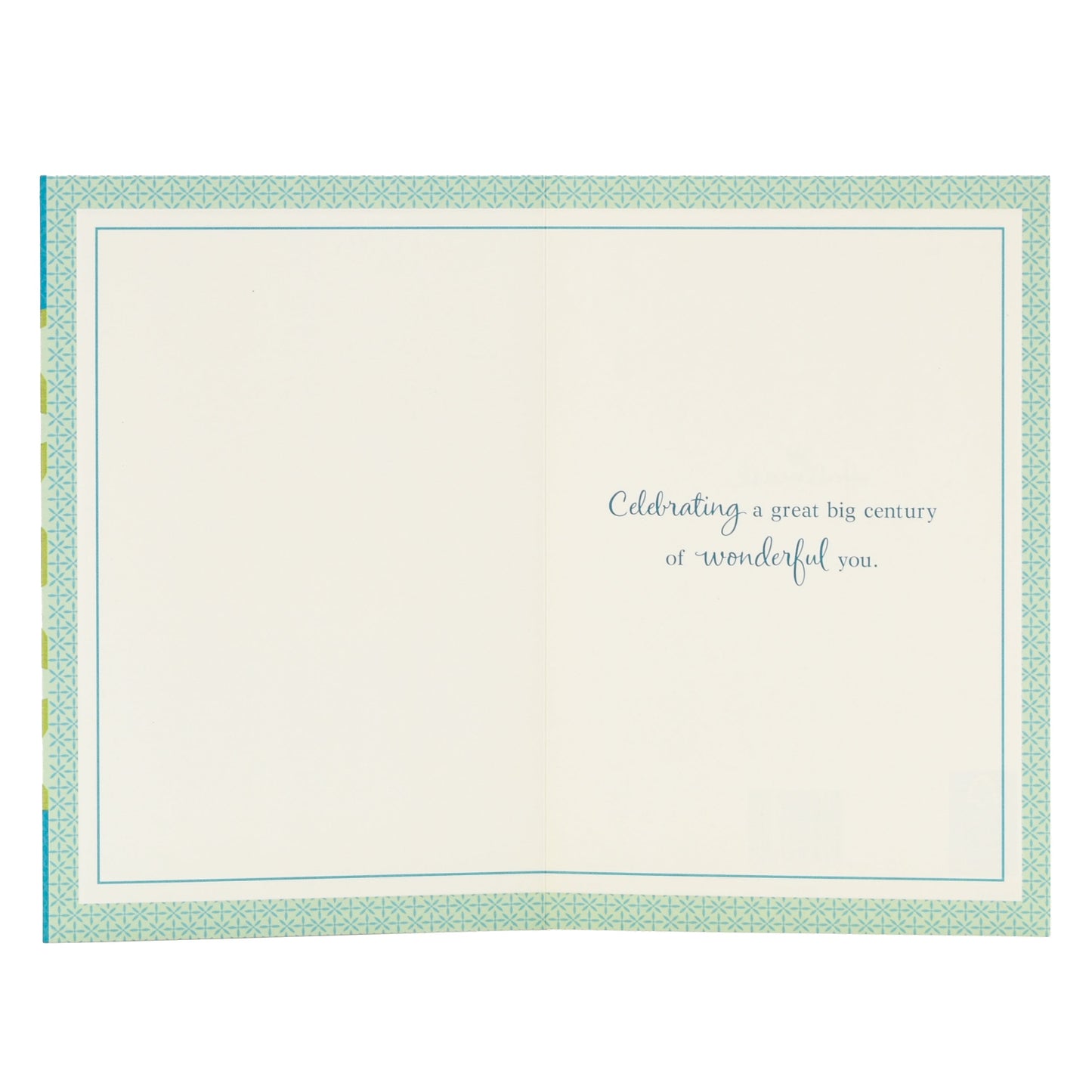 Hallmark 100th Birthday Card - 100 years
