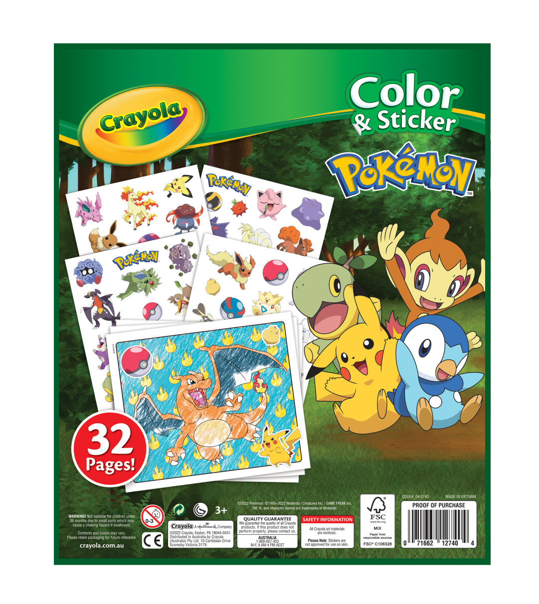 Crayola® Color & Sticker - Pokémon