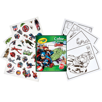 Crayola® Color & Sticker Book - Marvel Avengers