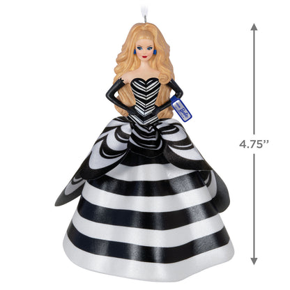 Barbie™ 65th Anniversary Blue Sapphire Barbie™ Porcelain and Fabric — Hallmark Keepsake Christmas Ornament