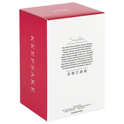 Barbie™ 65th Anniversary Blue Sapphire Barbie™ Porcelain and Fabric — Hallmark Keepsake Christmas Ornament