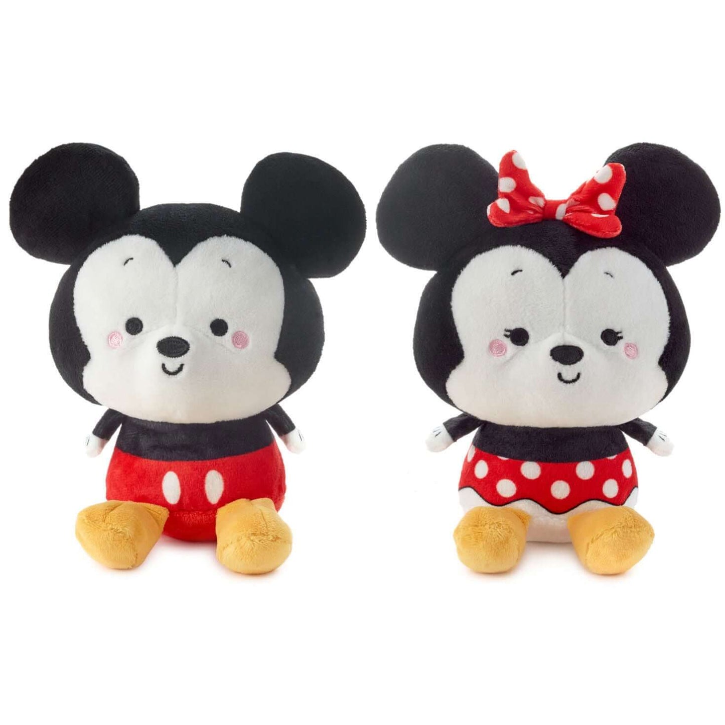 Better Together Disney Mickey and Minnie Magnetic Plush, 5" duo in stylised design, featuring embroidered details and weighted bodies.
