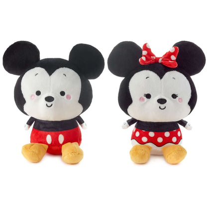 Better Together Disney Mickey and Minnie Magnetic Plush, 5" duo in stylised design, featuring embroidered details and weighted bodies.