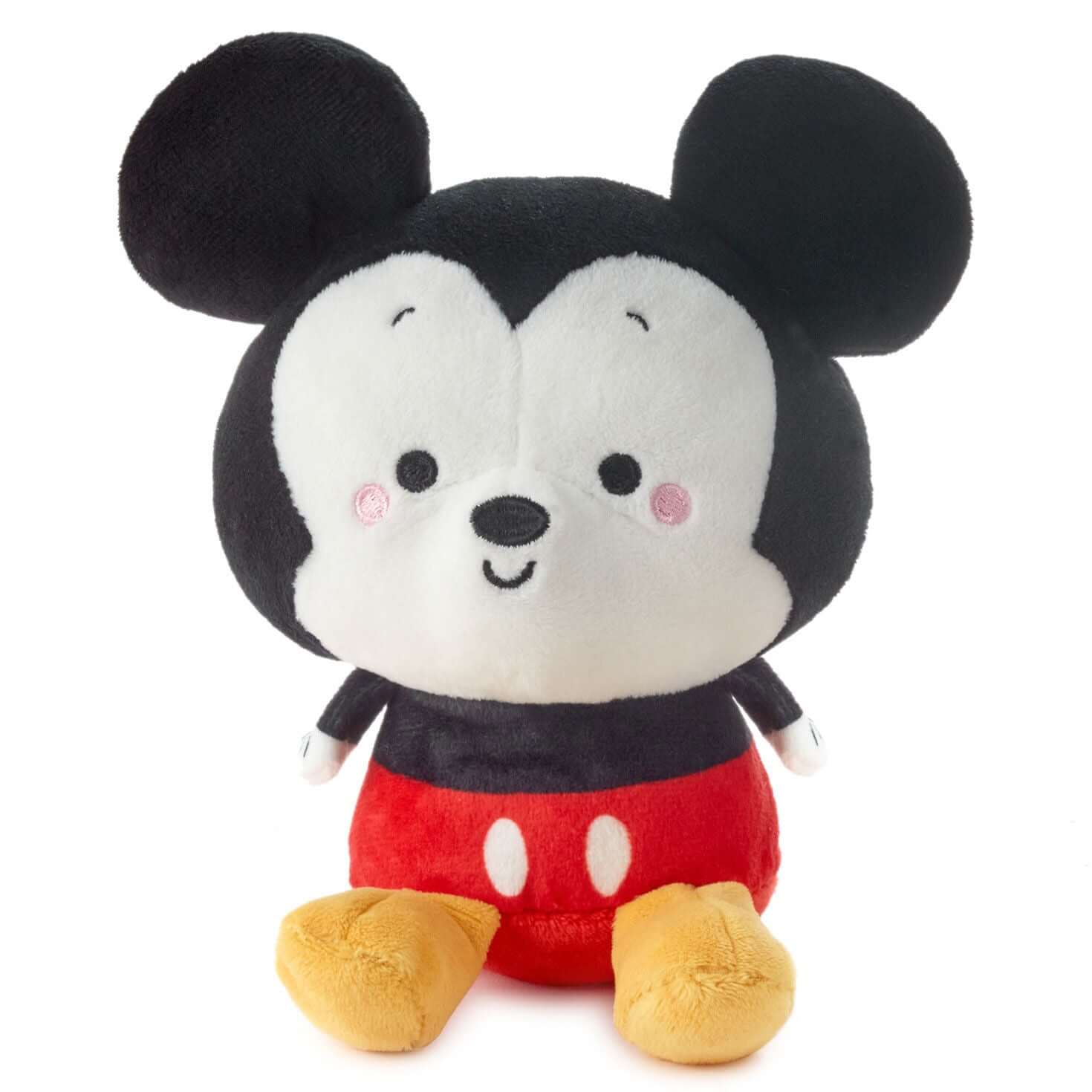 Better Together Disney Mickey and Minnie Magnetic Plush, 5" soft toy with weighted body, cute facial details, and large ears