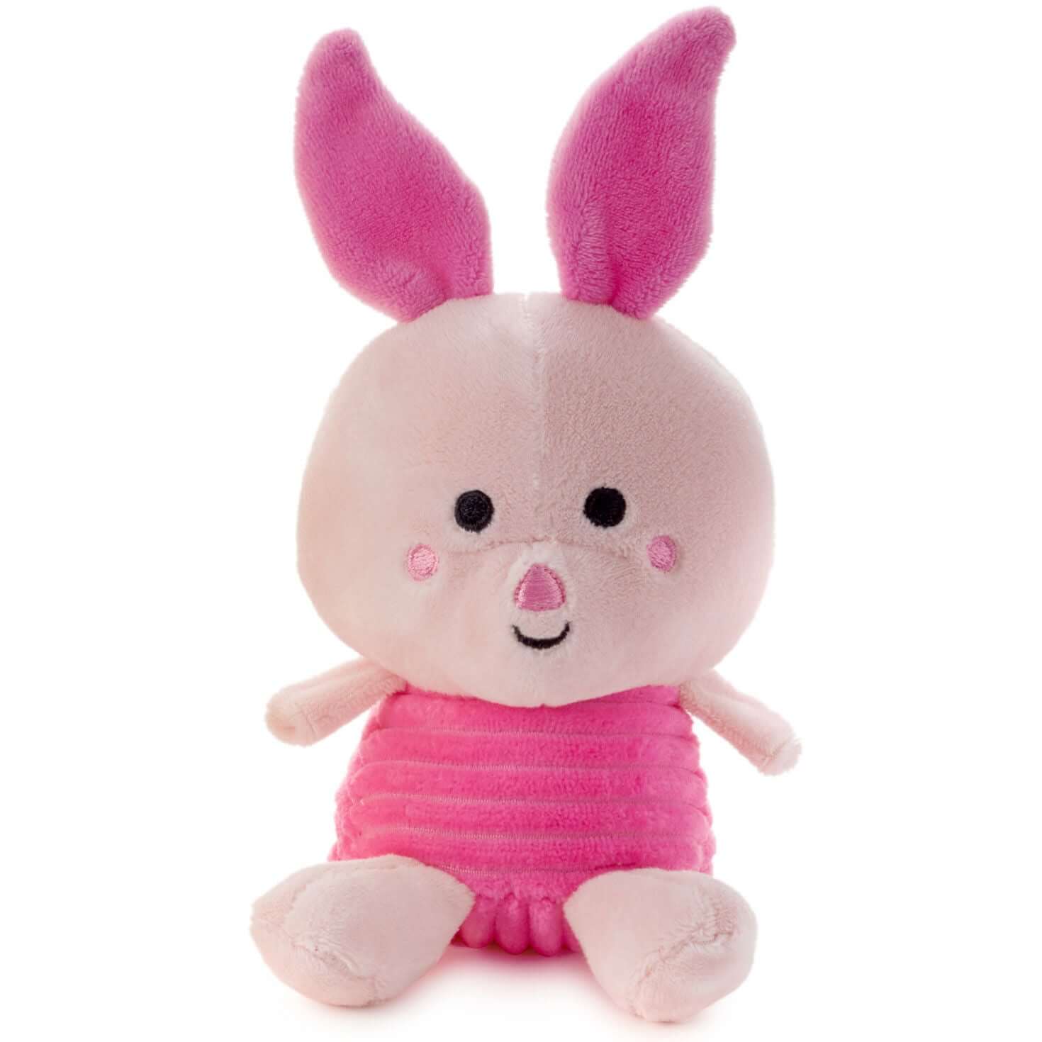 Better Together Disney Winnie the Pooh and Piglet Magnetic Plush, 5" in a fluffy pink design, showcasing Piglet's smiling face and soft texture.