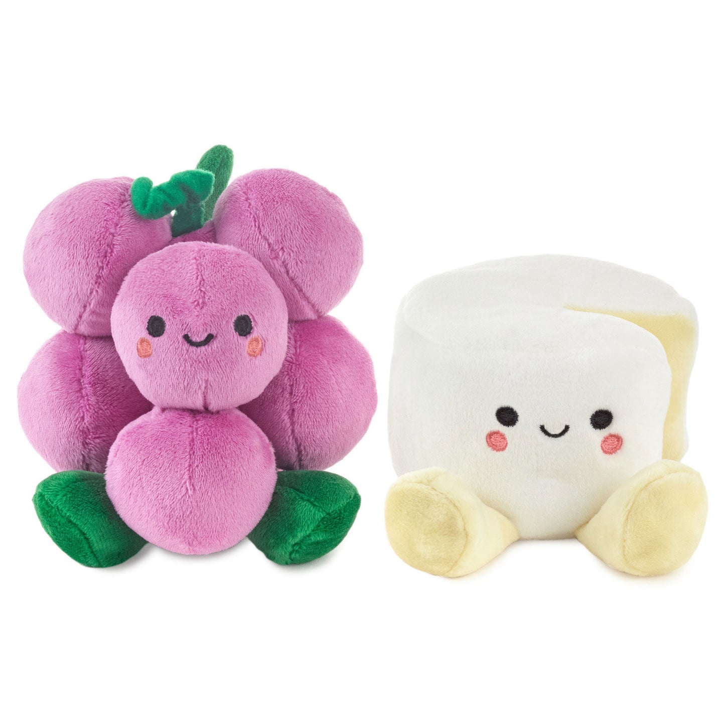 Grapes & Brie, Magnetic Plush Pair - Better Together