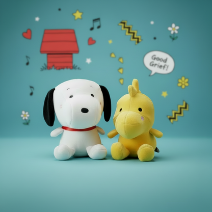 Peanuts® Better Together — Snoopy and Woodstock Magnetic Plush, 5.25"