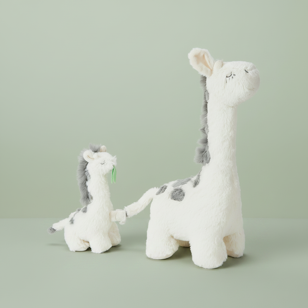 Big and Little Giraffe Singing Stuffed Animals With Motion, 13"