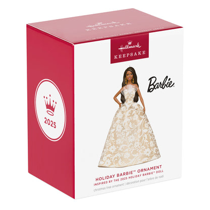 2025 Black Holiday Barbie™ Ornament, 11th in the Series — 2025 Hallmark Keepsake Christmas Ornament