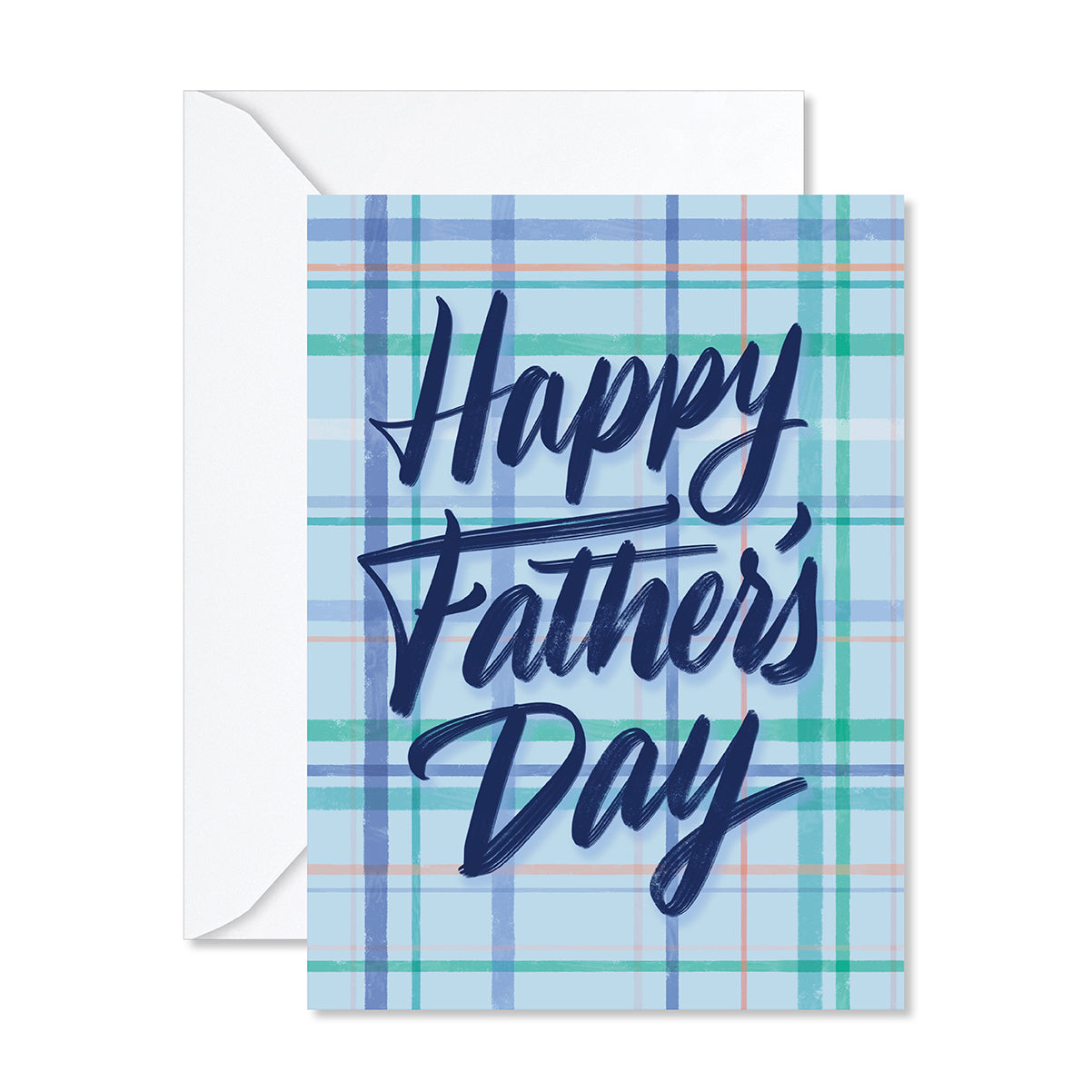 Creative Publishing by Hallmark Father's Day Card - Blue Tartan