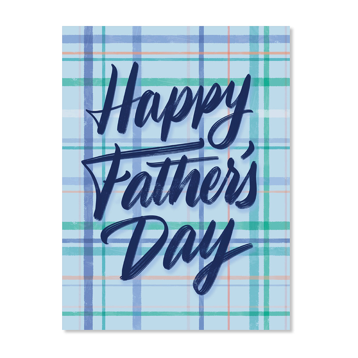 Creative Publishing by Hallmark Father's Day Card - Blue Tartan