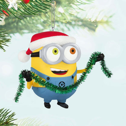 Minions, Bob Trims the Tree Ornament With Sound — 2025 Hallmark Keepsake Christmas Ornament