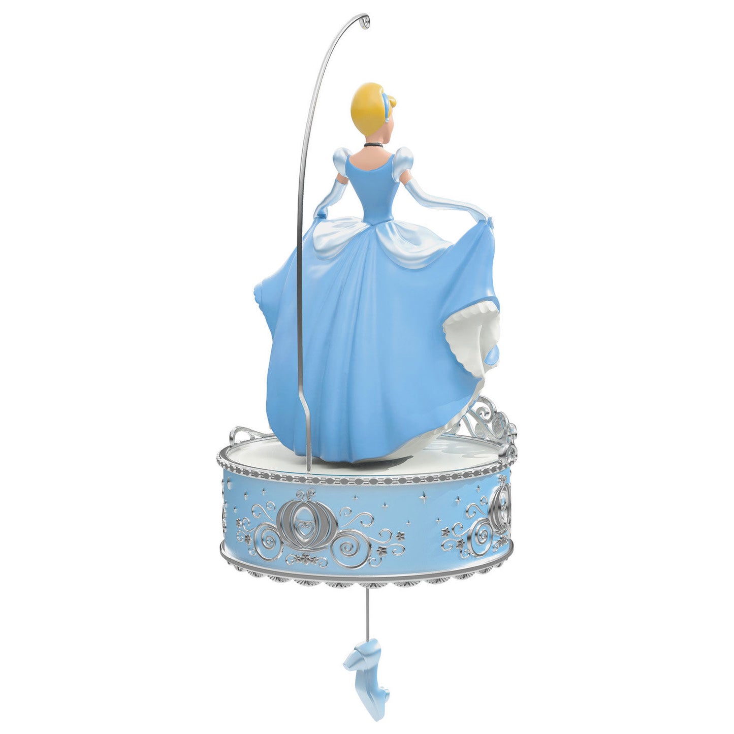 Disney Cinderella, Twirling at the Ball — Hallmark Keepsake Christmas Ornament, blue ballgown, twirling action view
