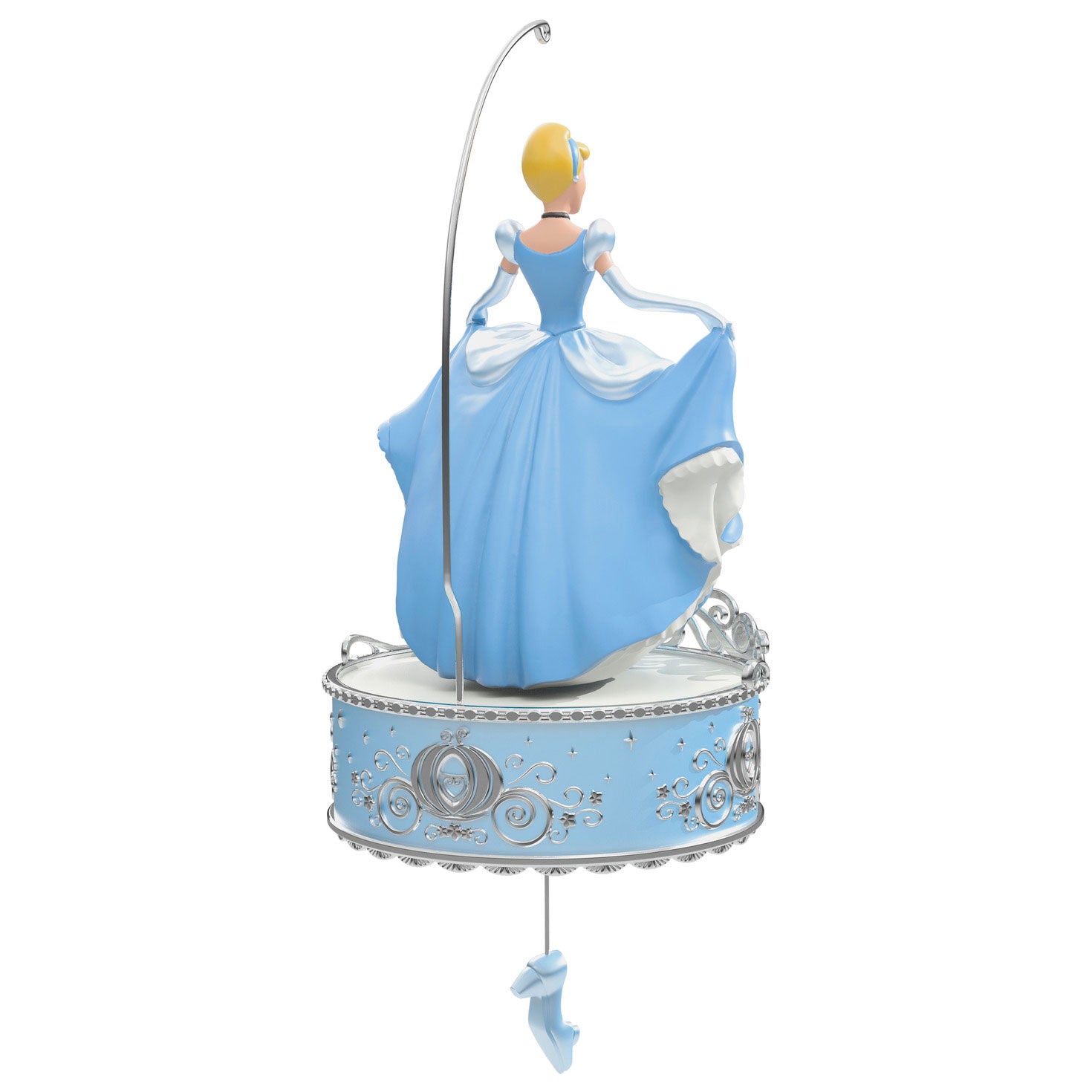 Disney Cinderella, Twirling at the Ball — Hallmark Keepsake Christmas Ornament, blue ballgown, twirling action view