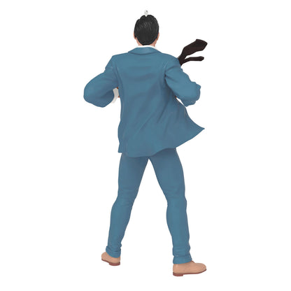 DC™ Superman™ Clark Kent™ — Hallmark Keepsake Christmas Ornament, plastic figure, rear view, featuring blue suit and black tie.