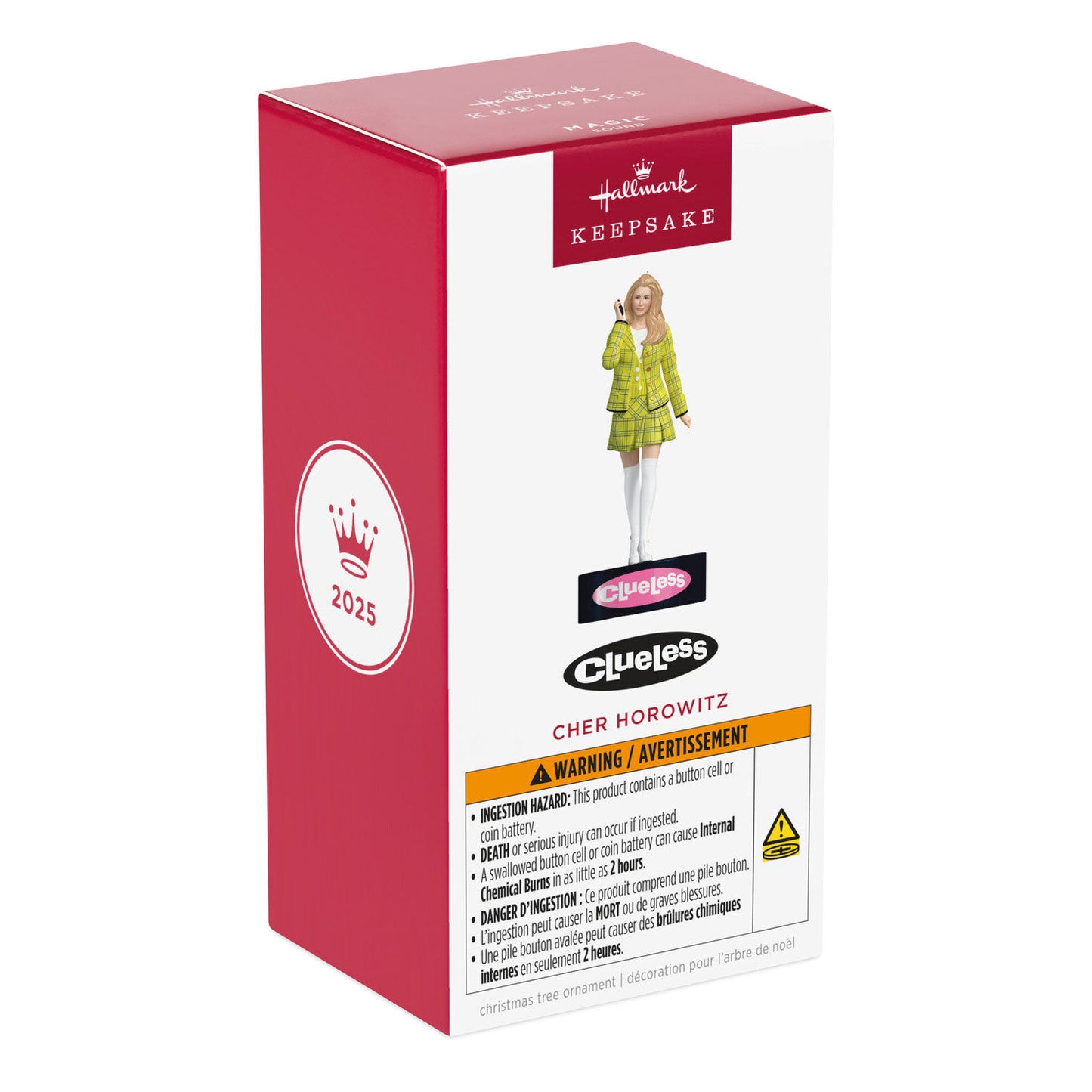 Clueless, Cher Horowitz with Sound — 2025 Hallmark Keepsake Christmas Ornament