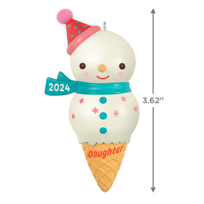 Daughter Snowman Ice Cream Cone — Hallmark Keepsake Christmas Ornament loop