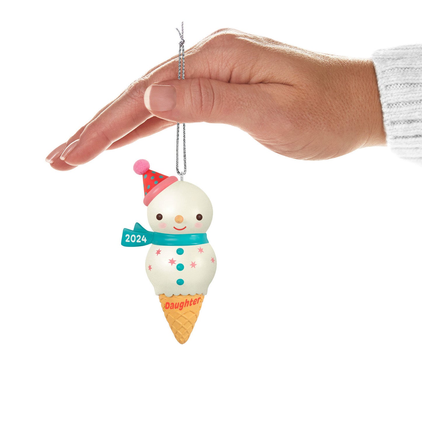 Daughter Snowman Ice Cream Cone — Hallmark Keepsake Christmas Ornament loop