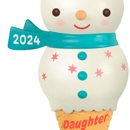 Daughter Snowman Ice Cream Cone — Hallmark Keepsake Christmas Ornament loop