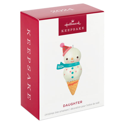 Daughter Snowman Ice Cream Cone — Hallmark Keepsake Christmas Ornament loop