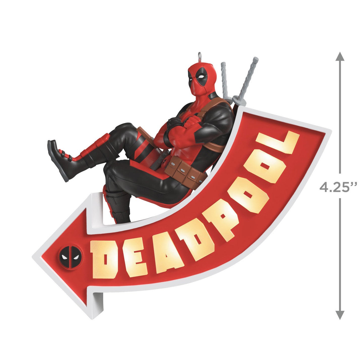 Marvel Deadpool It's a Sign! Ornament With Light — 2025 Hallmark Keepsake Christmas Ornament