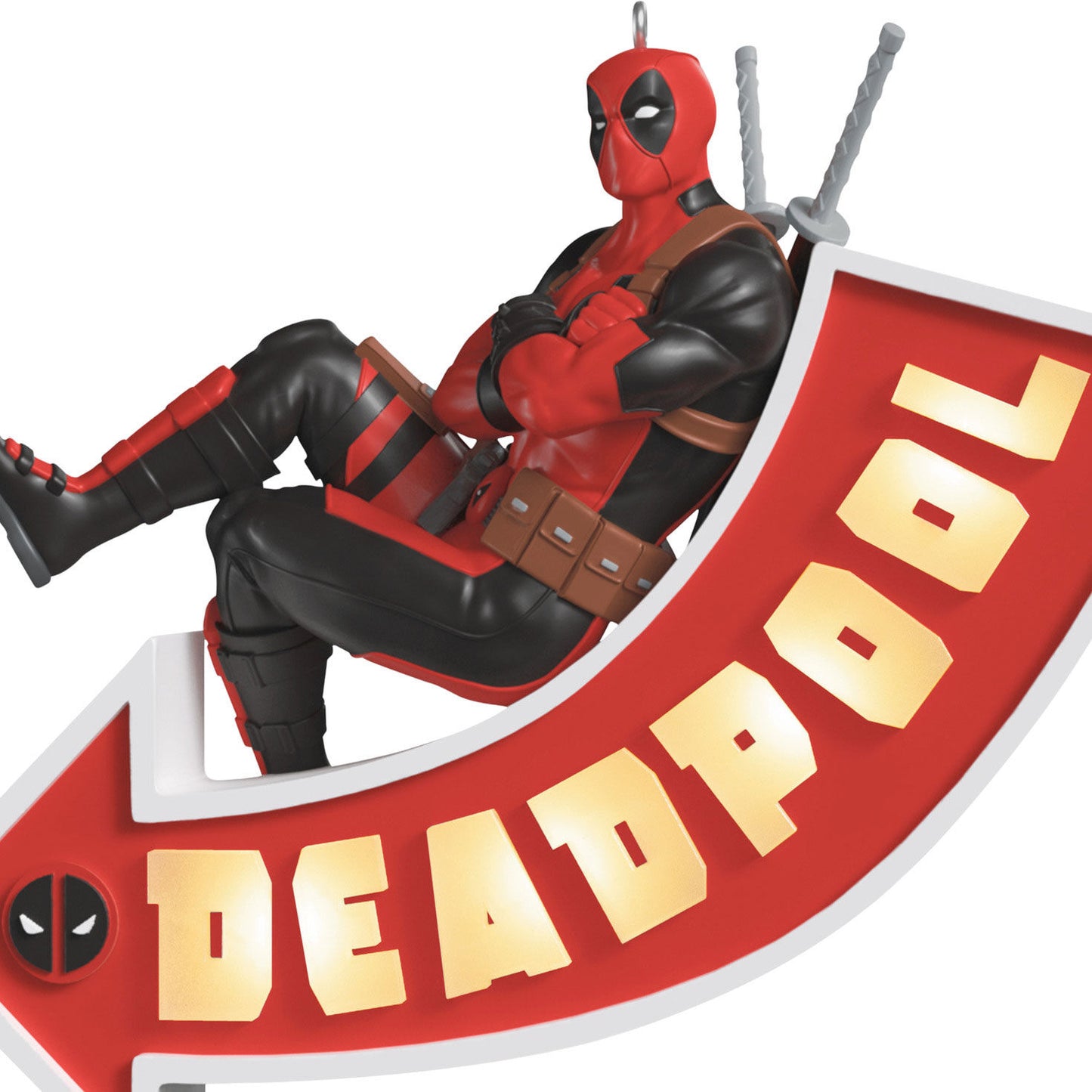 Marvel Deadpool It's a Sign! Ornament With Light — 2025 Hallmark Keepsake Christmas Ornament