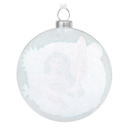 Disney Moana of Motunui (Glass) — Hallmark Keepsake Christmas Ornament, elegant glittery design, close-up view, 2024 edition.