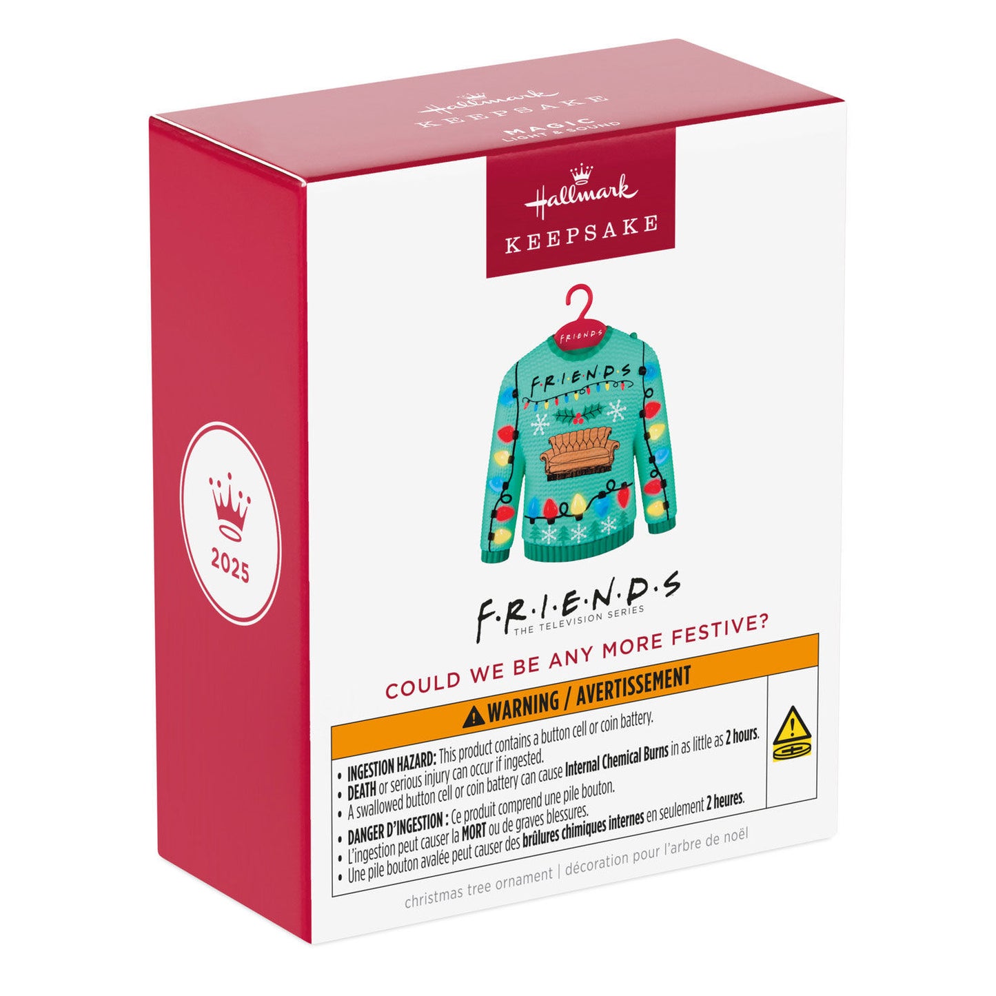 Friends "Could We Be Any More Festive?" Musical Ornament With Light — 2025 Hallmark Keepsake Christmas Ornament