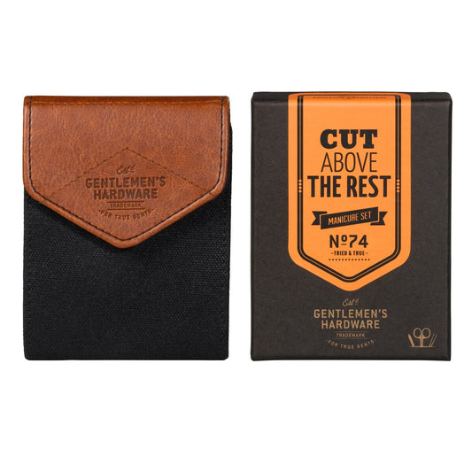 Charcoal Canvas Manicure Set