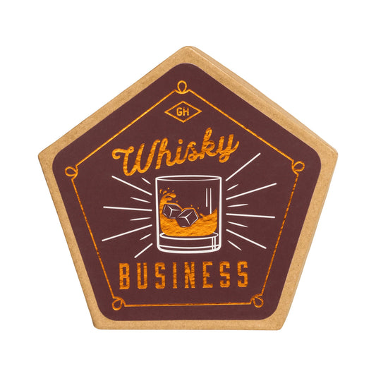 Ceramic Coaster, Set of 4 - Whisky