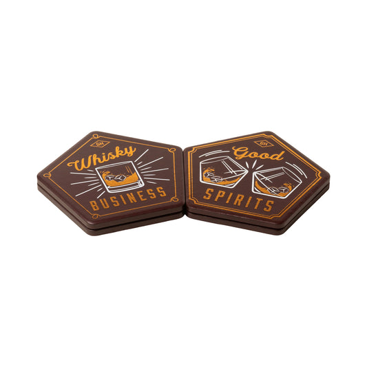 Ceramic Coaster, Set of 4 - Whisky