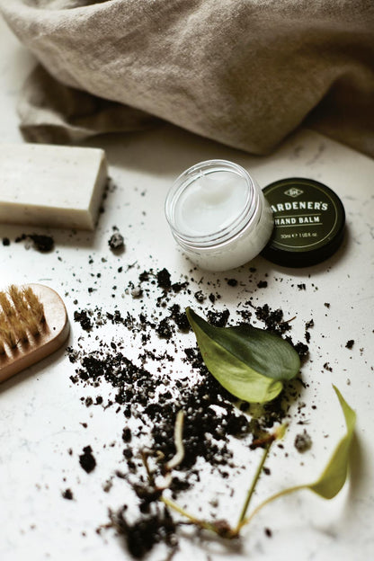 Tin Gift Set: Nail Brush, Soap, Balm