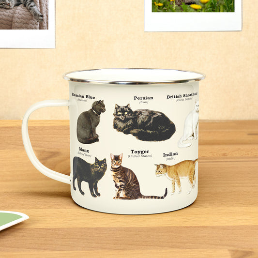 Gift Republic - Cats - Enamel Mug