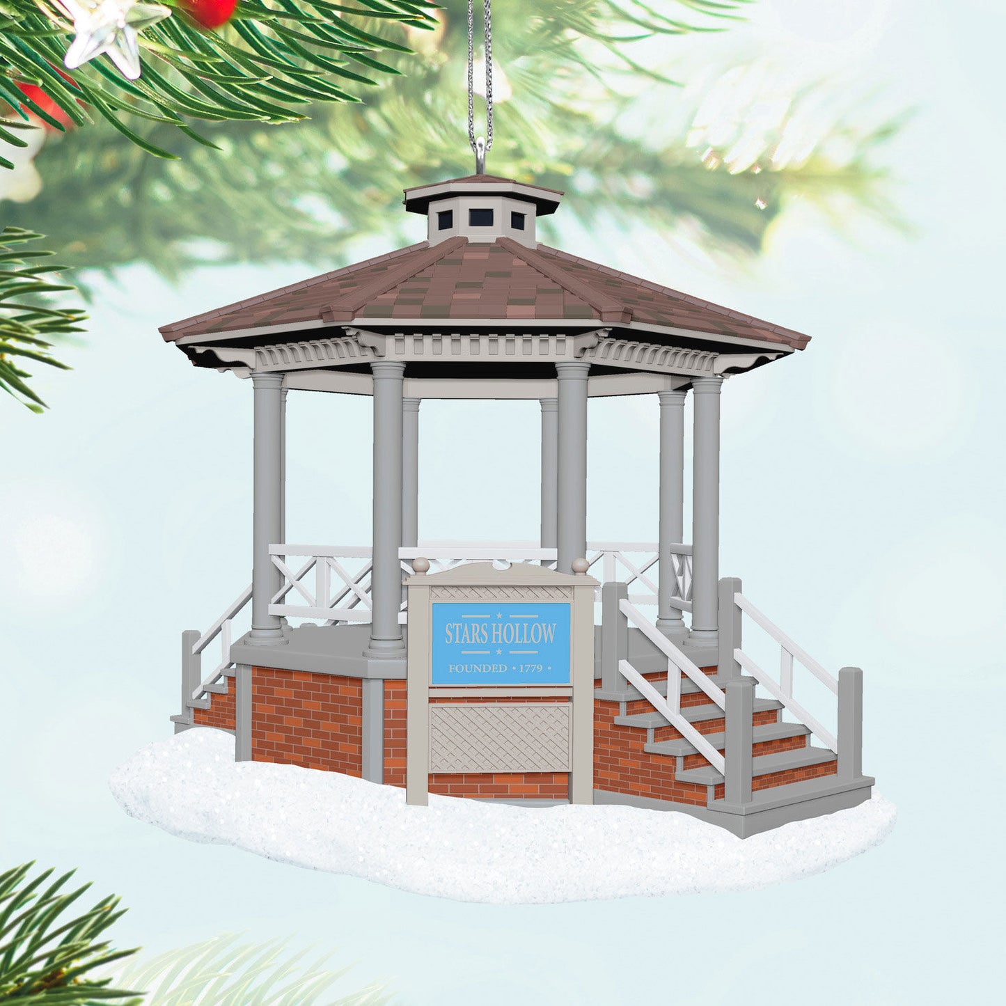 Gilmore Girls Stars Hollow Gazebo Musical — 2025 Hallmark Keepsake Christmas Ornament
