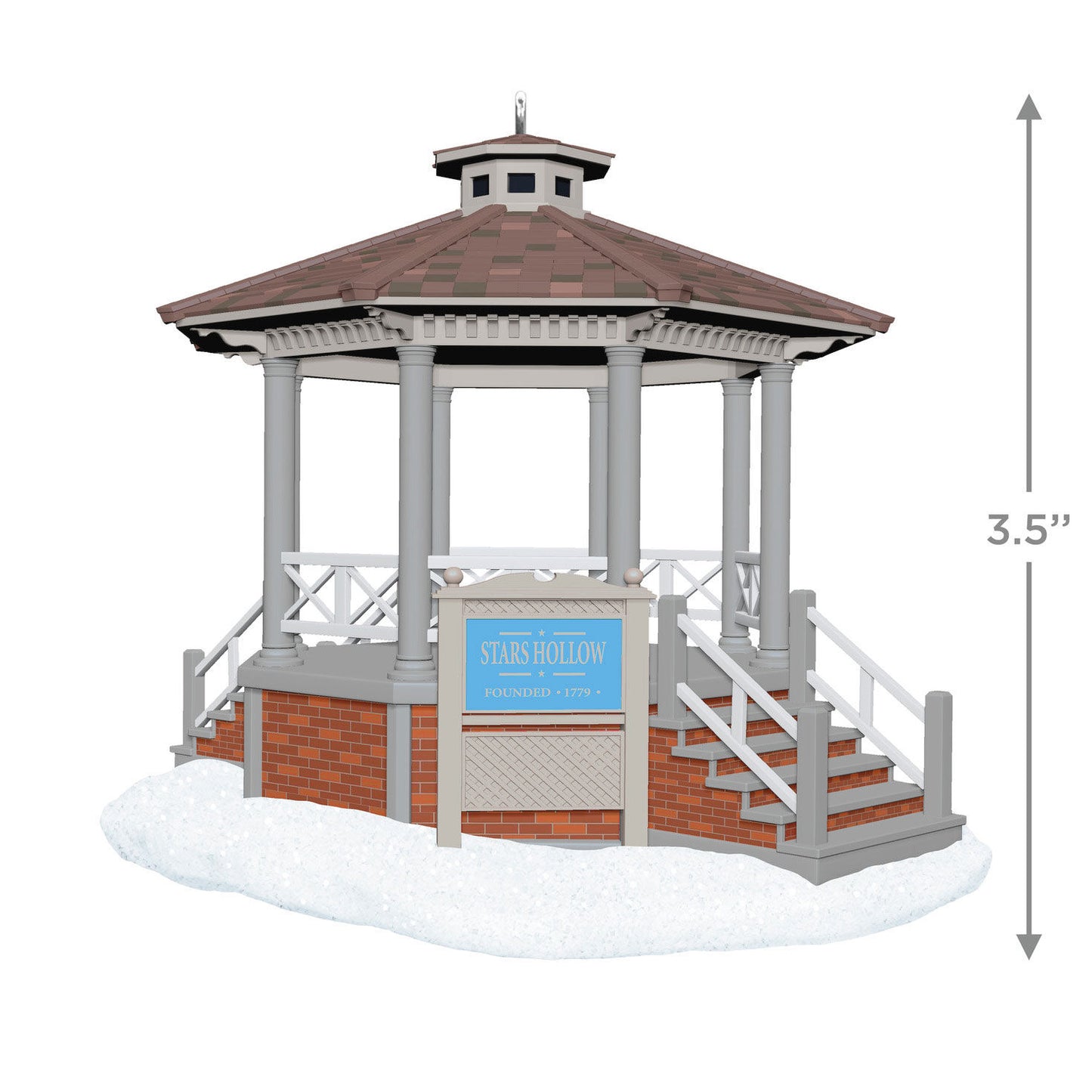 Gilmore Girls Stars Hollow Gazebo Musical — 2025 Hallmark Keepsake Christmas Ornament