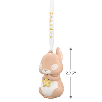 Godchild Bunny (Porcelain) — Hallmark Keepsake Christmas Ornament