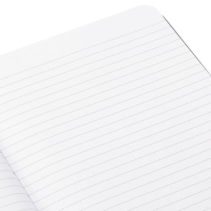 Grey Etched Compass Faux Leather Notebook