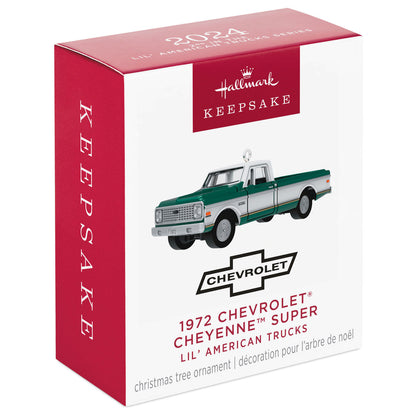 Lil' American Trucks 1972 Chevrolet® Cheyenne™ Super (Miniature) — Hallmark Keepsake Christmas Ornament