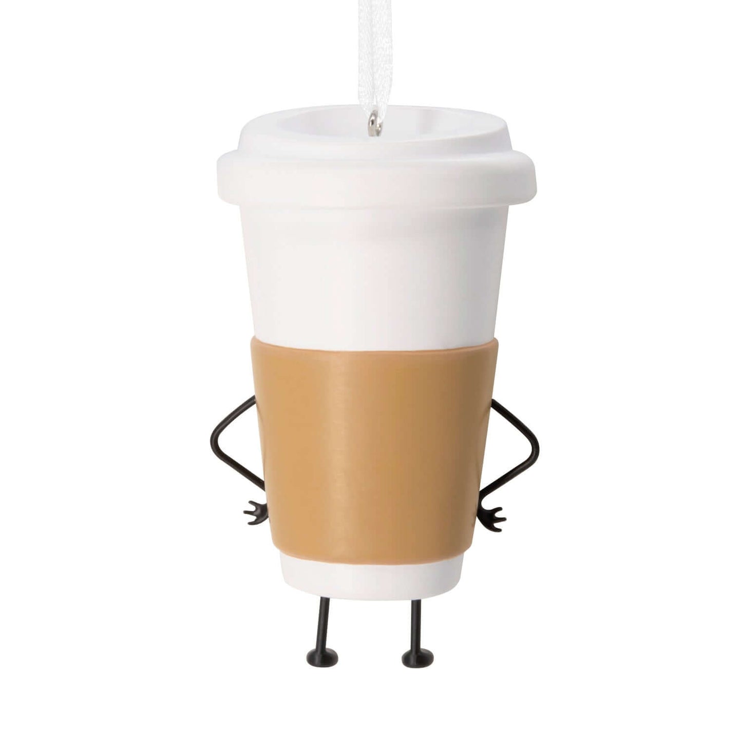 Venti Vibes Coffee Cup - Hallmark Christmas Ornament, playful design, small size, with arms and legs, hanging decoration