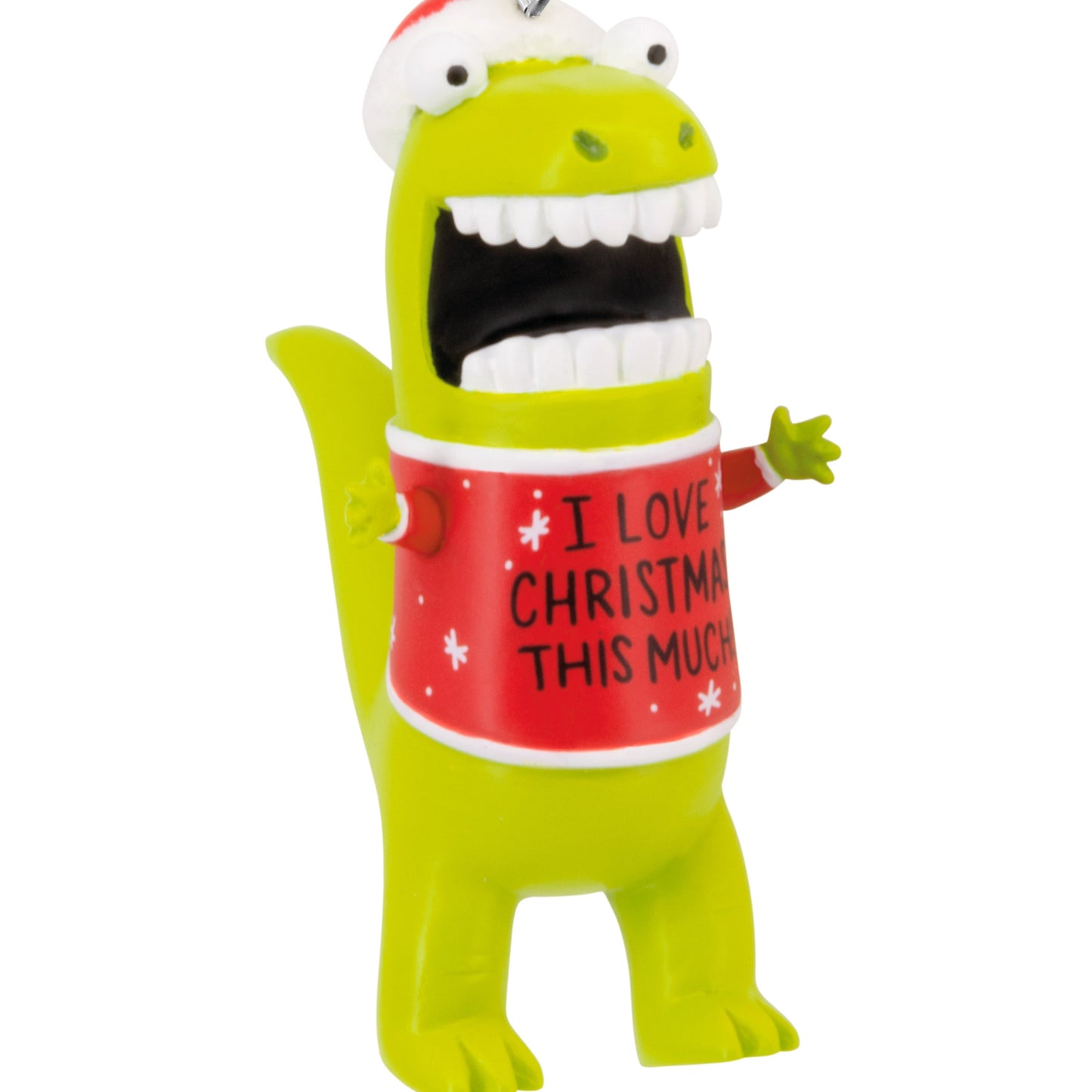 Love Christmas This Much Dinosaur - Hallmark Christmas Ornament