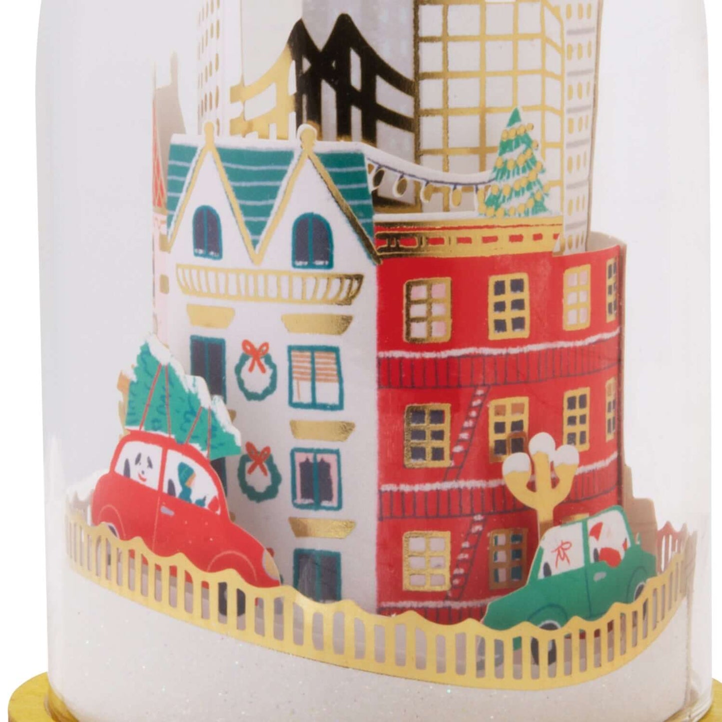 Signature City Scene Cloche, Glass and Paper - Hallmark Christmas Ornament
