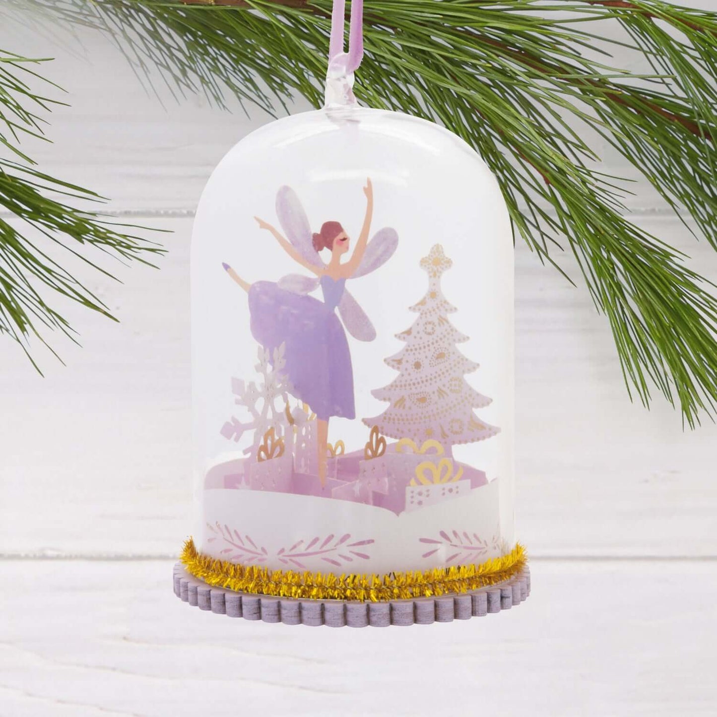 Signature Fairy Cloche, Glass and Paper - Hallmark Christmas Ornament