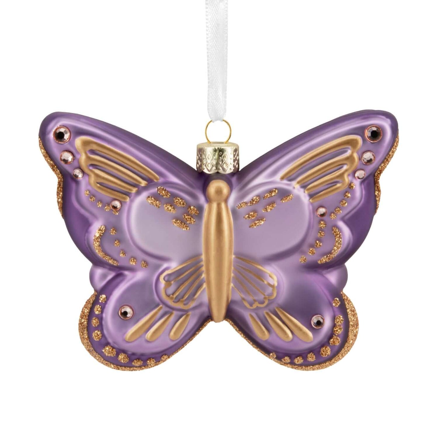 Signature Butterfly, Glass - Hallmark Christmas Ornament