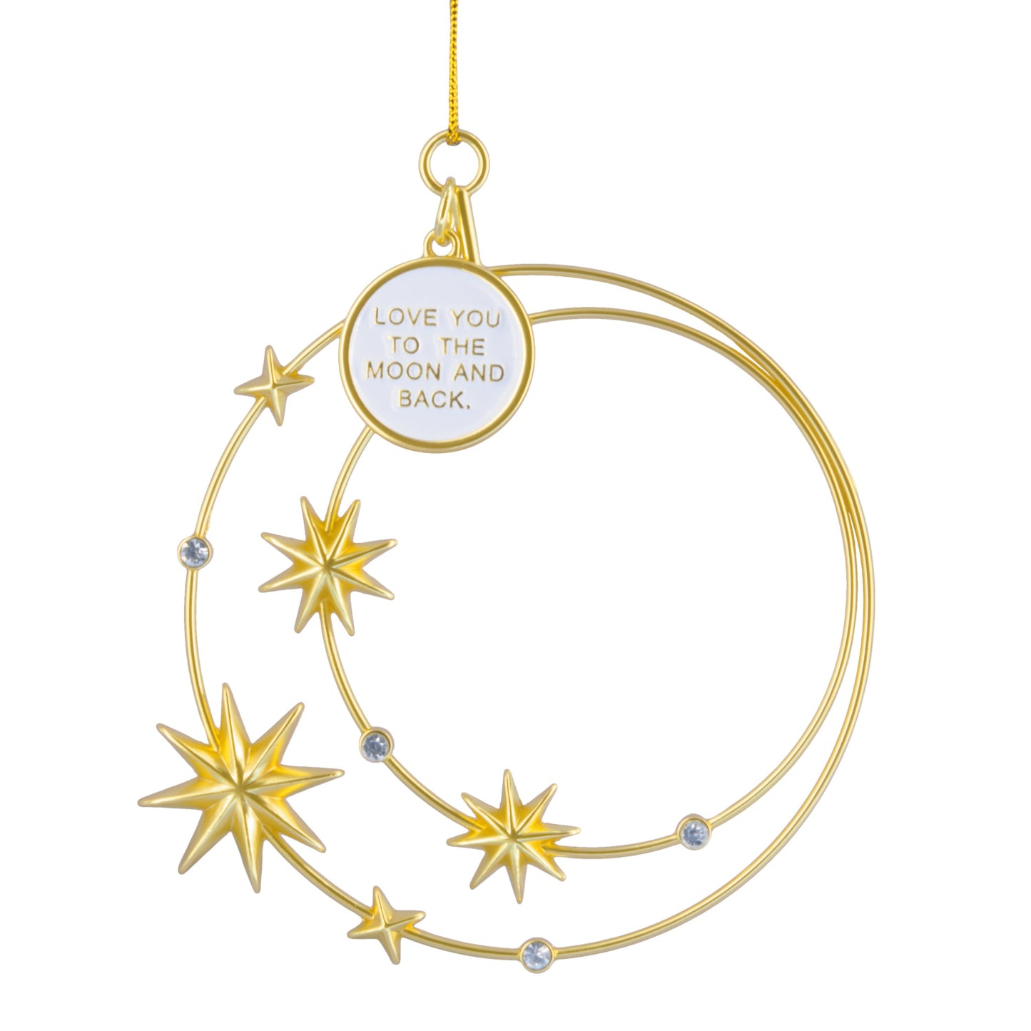 Signature Love You to the Moon Constellation, Metal - Hallmark Christmas Ornament