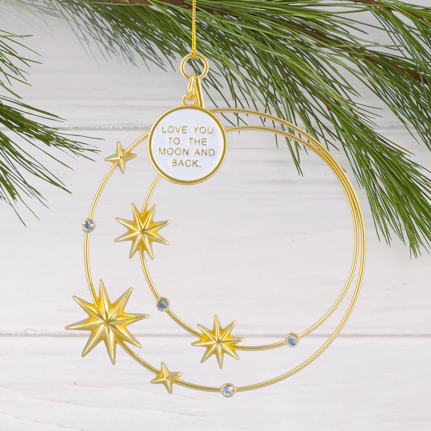 Signature Love You to the Moon Constellation, Metal - Hallmark Christmas Ornament